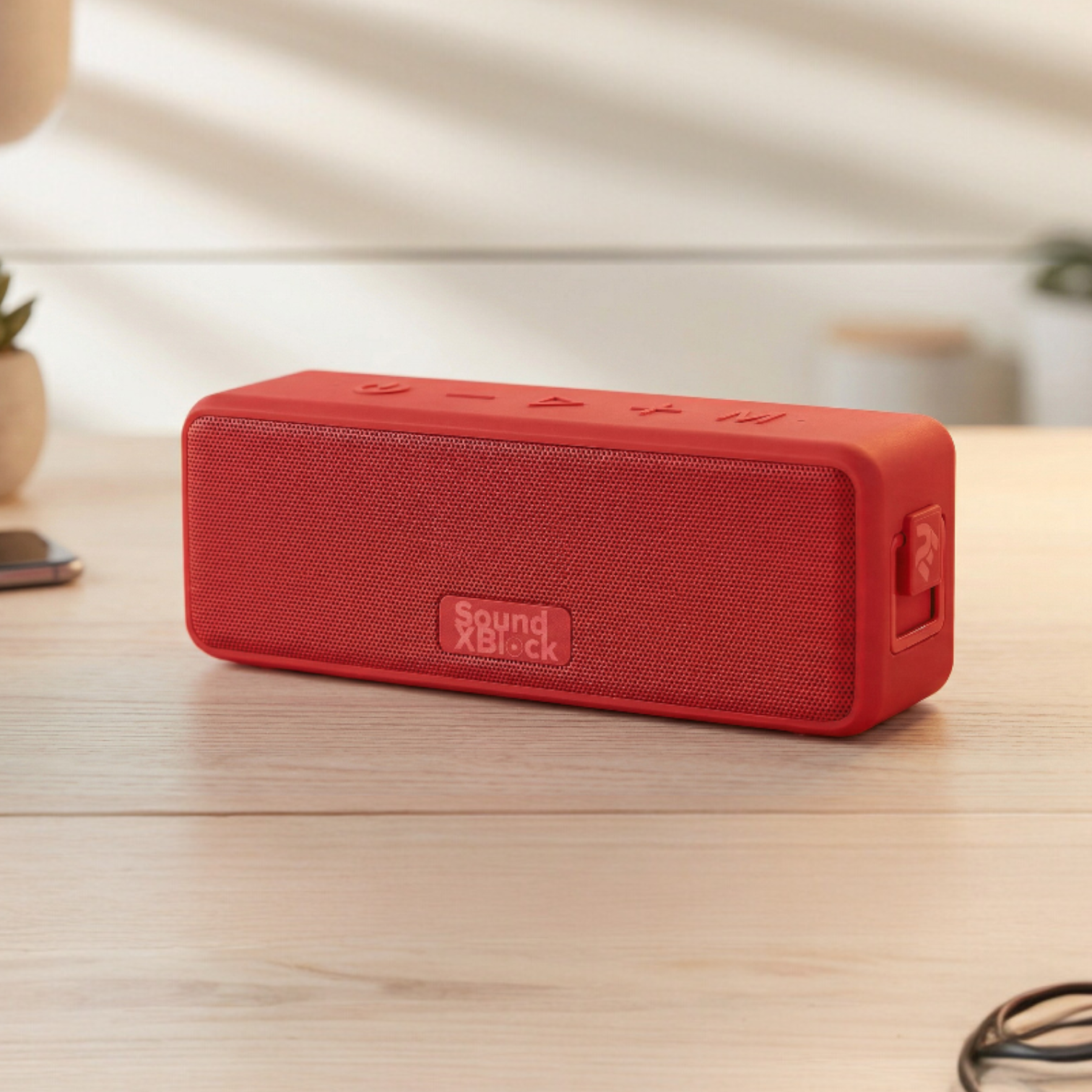 Колонка акумуляторна 2E SoundXBlock TWS з 2 динаміками по 48 мм Червоний (2E-BSSXBWRD)