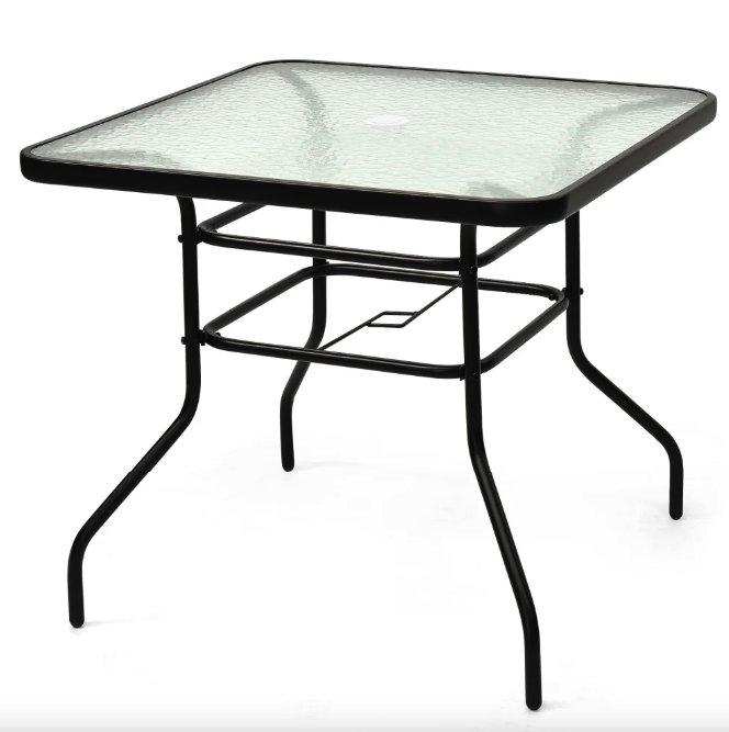 Садовий стіл Costway Jupiter скляний (4881) Садовий стіл Costway Jupiter скляний (4881)