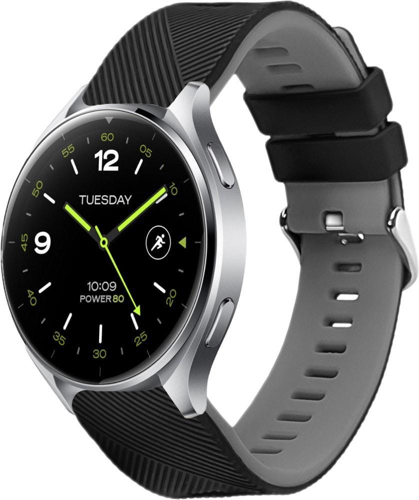 Ремешок Luminic для Xiaomi Watch 2/2 Pro Black/Grey (37200-53)