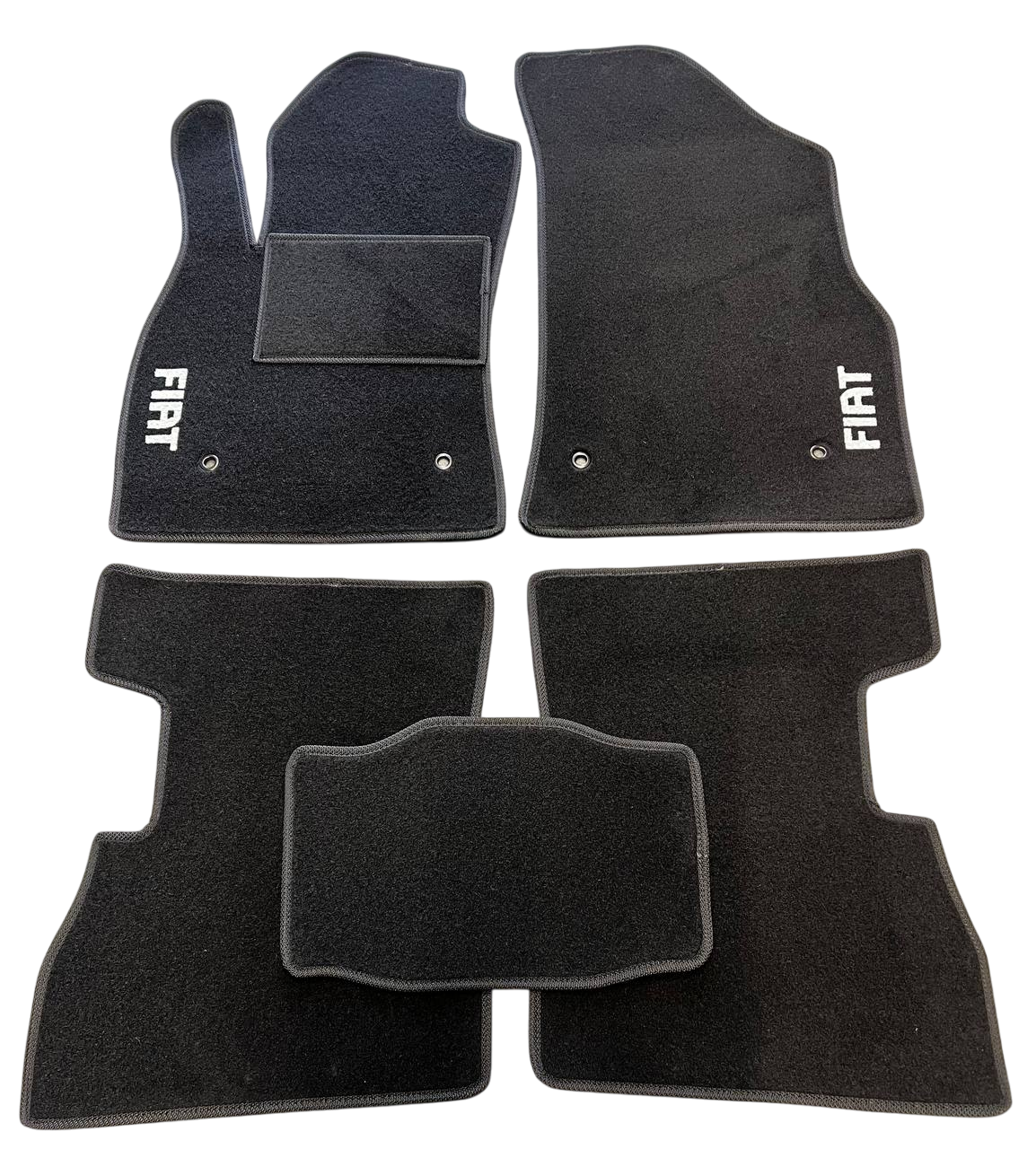 Коврики в салон ворсовые для Fiat Doblo II 2010- МКП 5 мест BLCCR1127 5 шт. Черный (27326739)