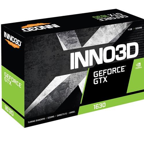 Видеокарта Inno3D GeForce GTX1630 Compact 4 Гб GDDR6 64 bit PCI Express (N16301-04D6-1177VA19) - фото 3