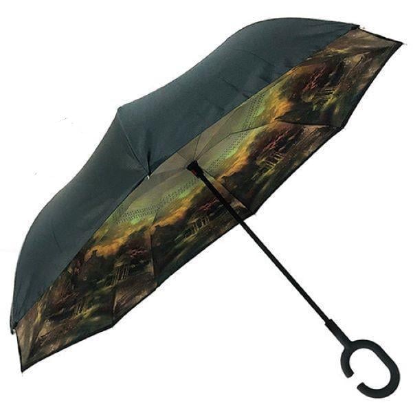 Зонт обратного складывания Up-brella MS 1207 Пейзаж (3014523КER)