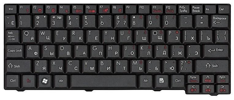 Клавиатура для ноутбука Acer Gateway LT2003C Black Клавиатура для ноутбука Acer Gateway LT2003C Black