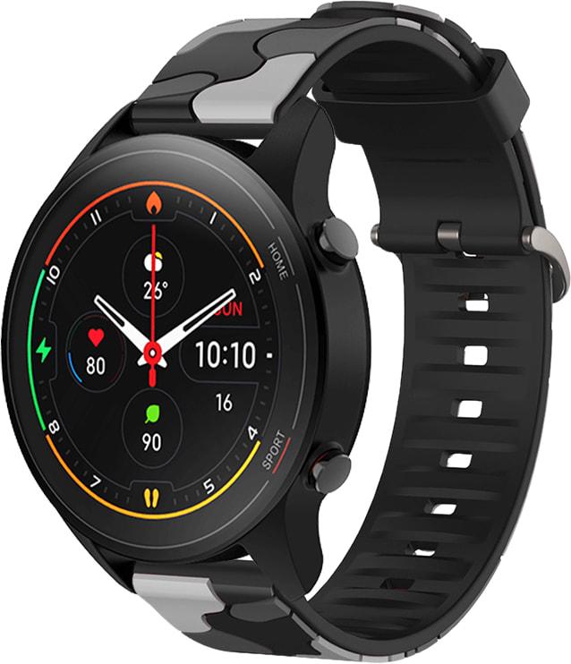 Ремінець Tactic Camouflage для Xiaomi Mi Watch Black/Grey (32952-53)