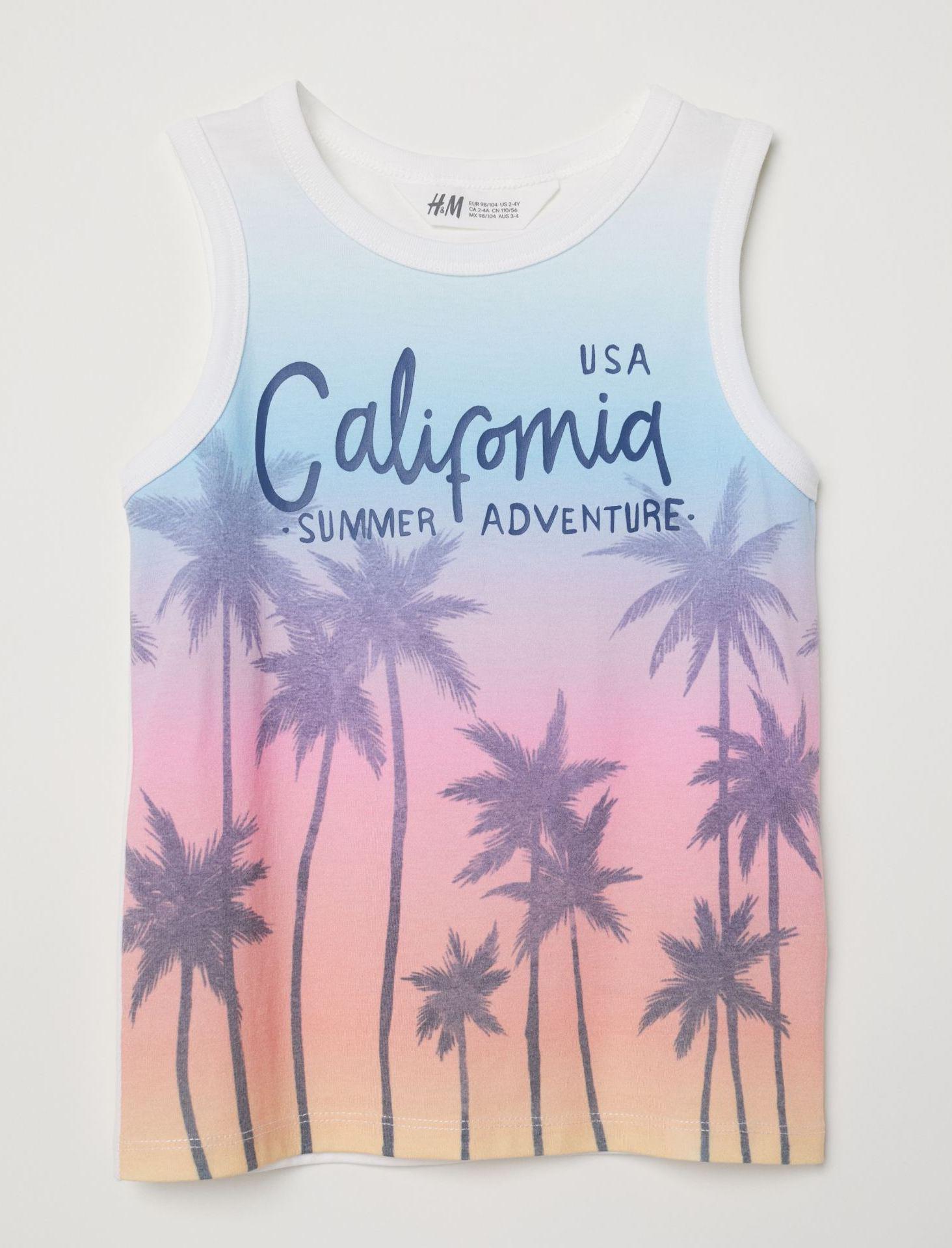 Майка летняя H&M на мальчика 110-116 см Белый (656589007)