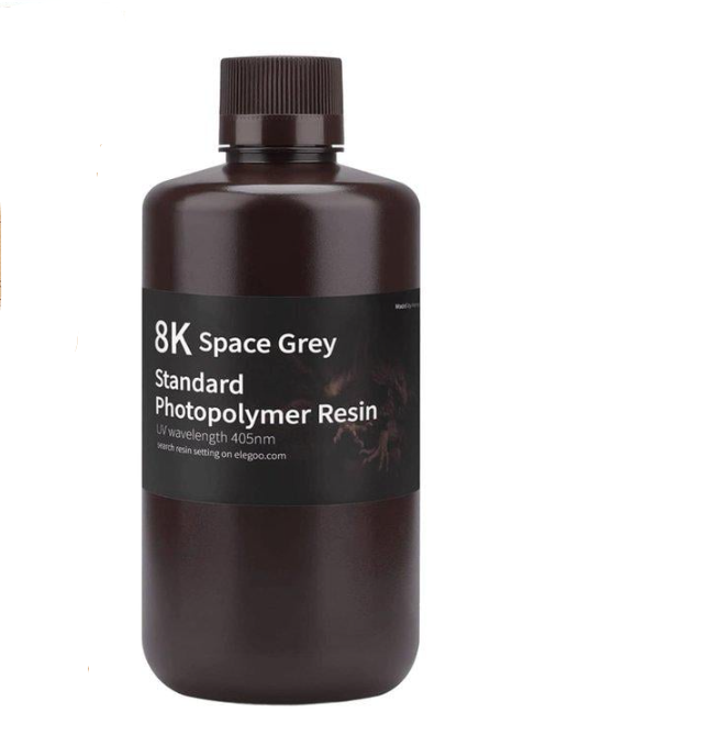 Смола фотополимерная ELEGOO для 3D-принтера для 3D-принтера 8K 1 кг Space Grey