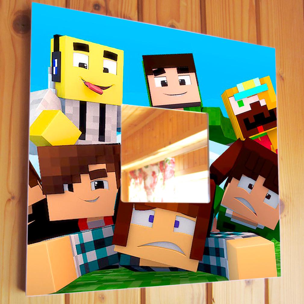Зеркало декоративное Minecraft 260х260 мм (M03386)