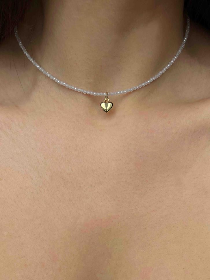 Чокер LeBijou з підвіскою серце Прозорий (4891)