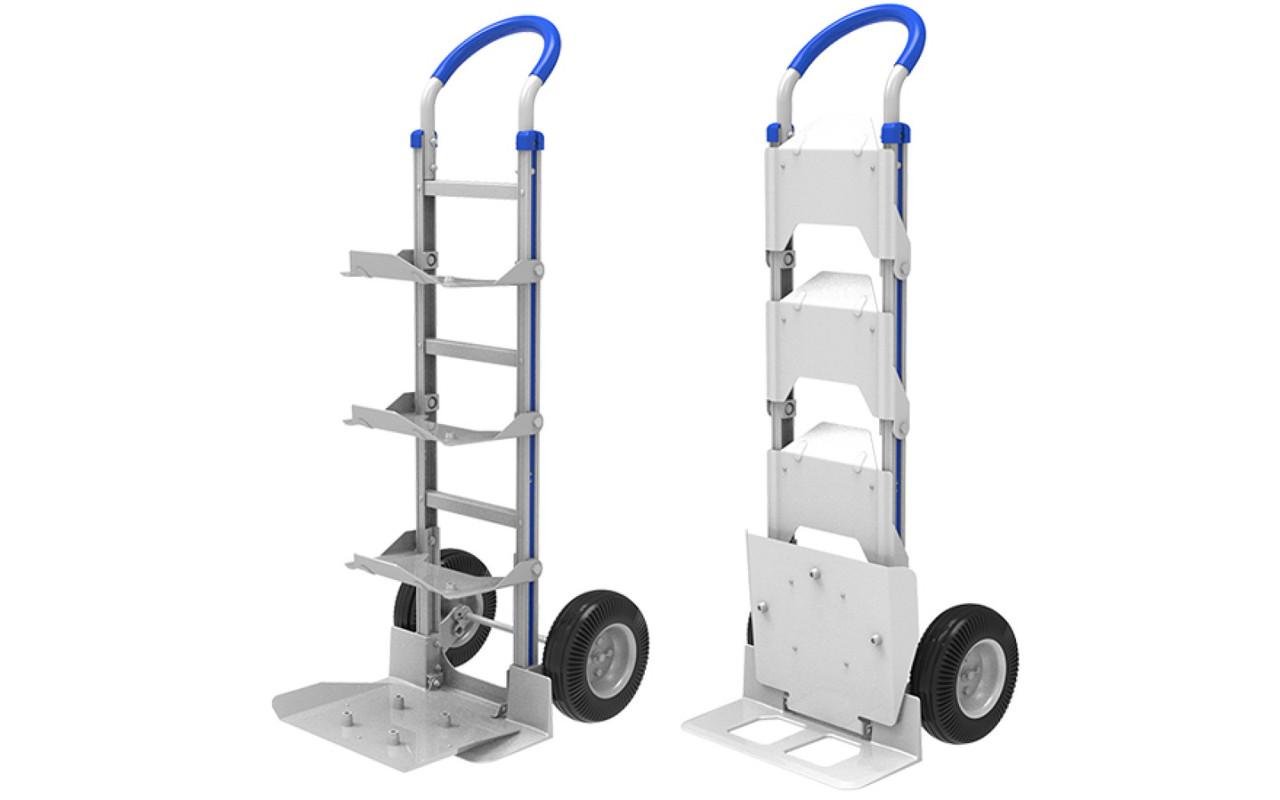 Тележка двухколесная с ручками и платформой для перемещения бутылей алюминиевая VIO HT-7BA до 200 кг - фото 3 Тележка двухколесная с ручками и платформой для перемещения бутылей алюминиевая VIO HT-7BA до 200 кг - фото 3