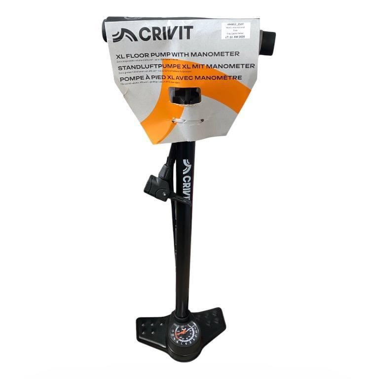 Насос напольный велосипедный Crivit XL с манометром