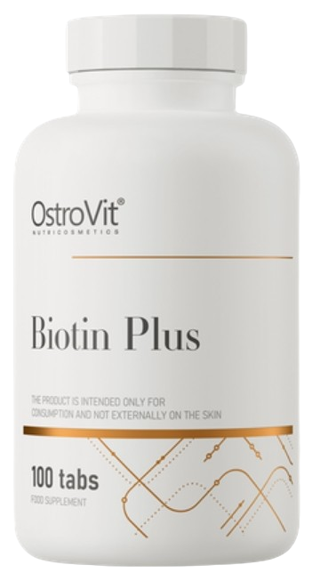 Биотин OstroVit Biotin Plus 100 таблеток