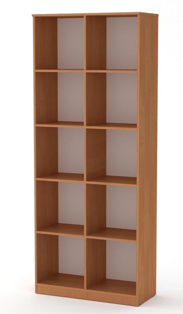 Стелаж для книг Компаніт КШ-2 АБС Вільха