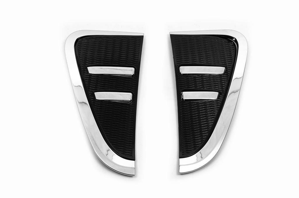 Накладки на зябра хром із чорним Libao для BMW X5 F-15 2013-2018 рр. пластик Хром