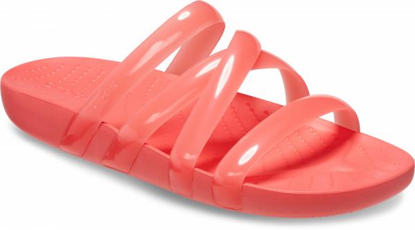 Шльопанці Crocs Splash Glossy Strappy р. W9/EUR 39-40 Neon watermelon (13331460) - фото 3