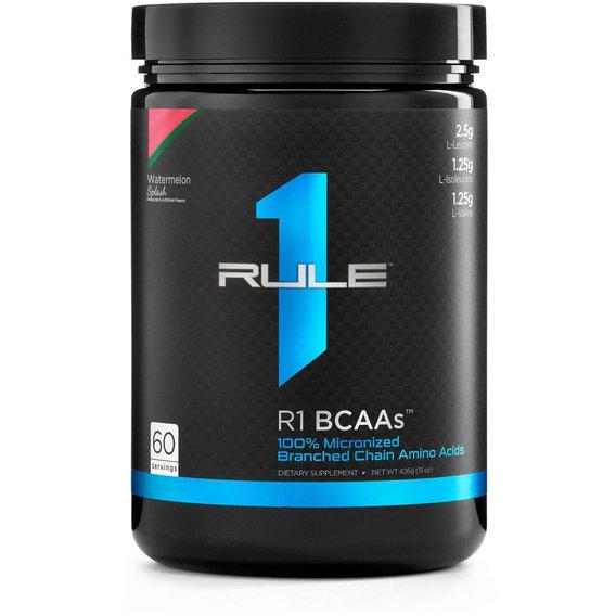 Аминокислота BCAA для спорта Rule One Proteins R1 BCAAs 432 г 60 порций Watermelon Splash