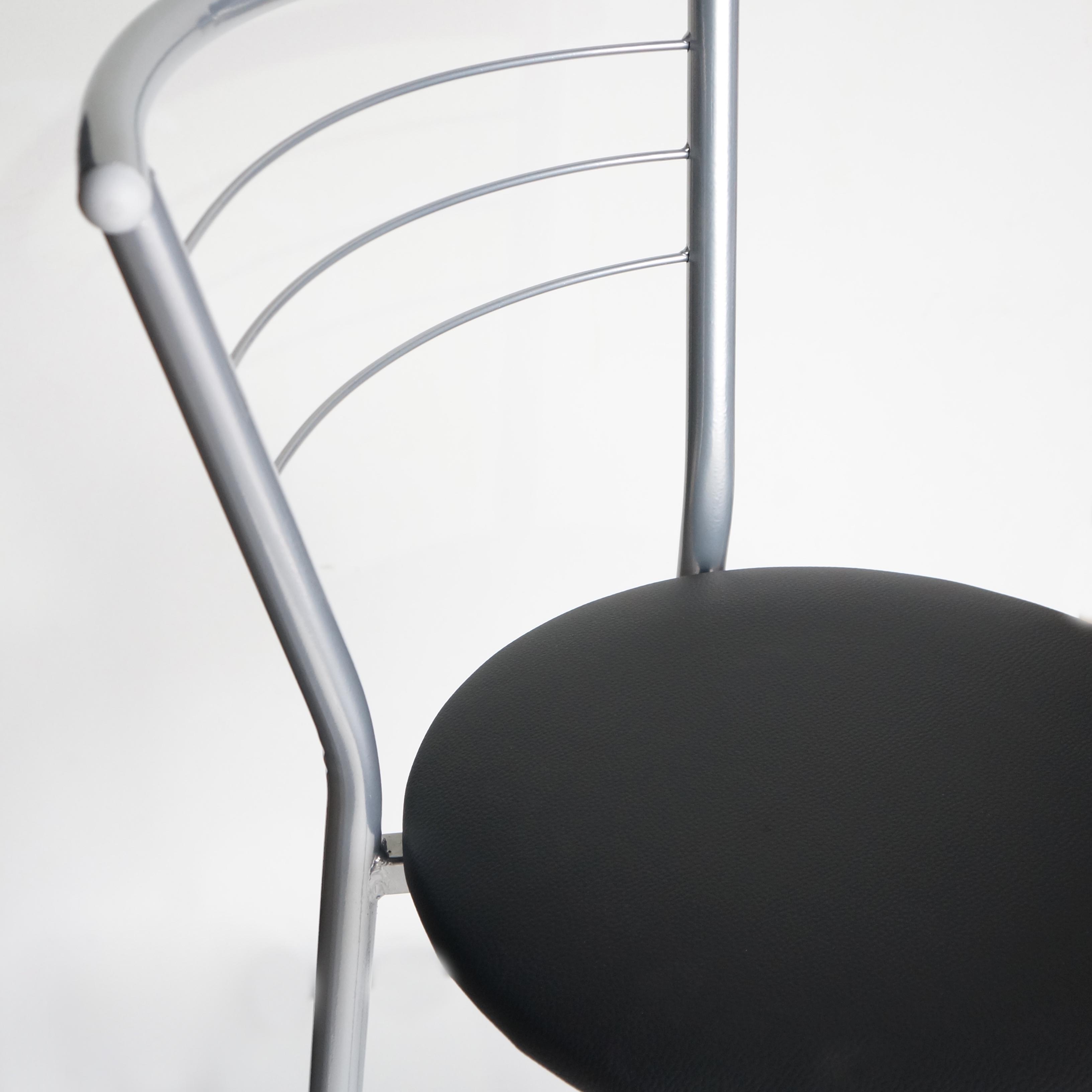 Полубарный стул АНТ Марко Алюминий/Черный (24341-99) - фото 3 Полубарный стул АНТ Марко Алюминий/Черный (24341-99) - фото 3