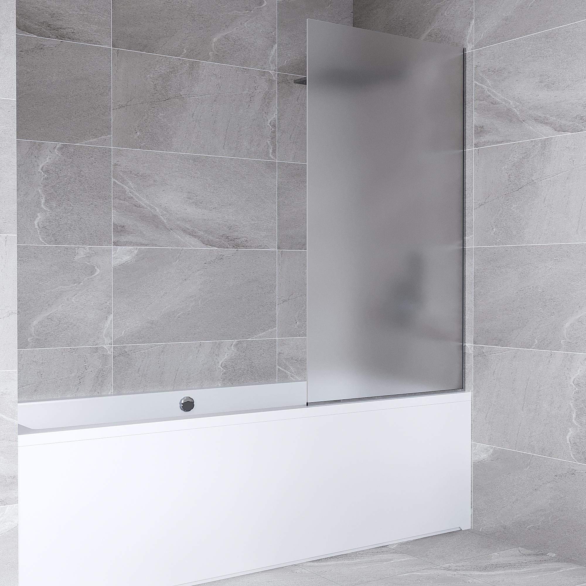 Шторка для ванны Amanda матовая без штанги 500х1400 мм