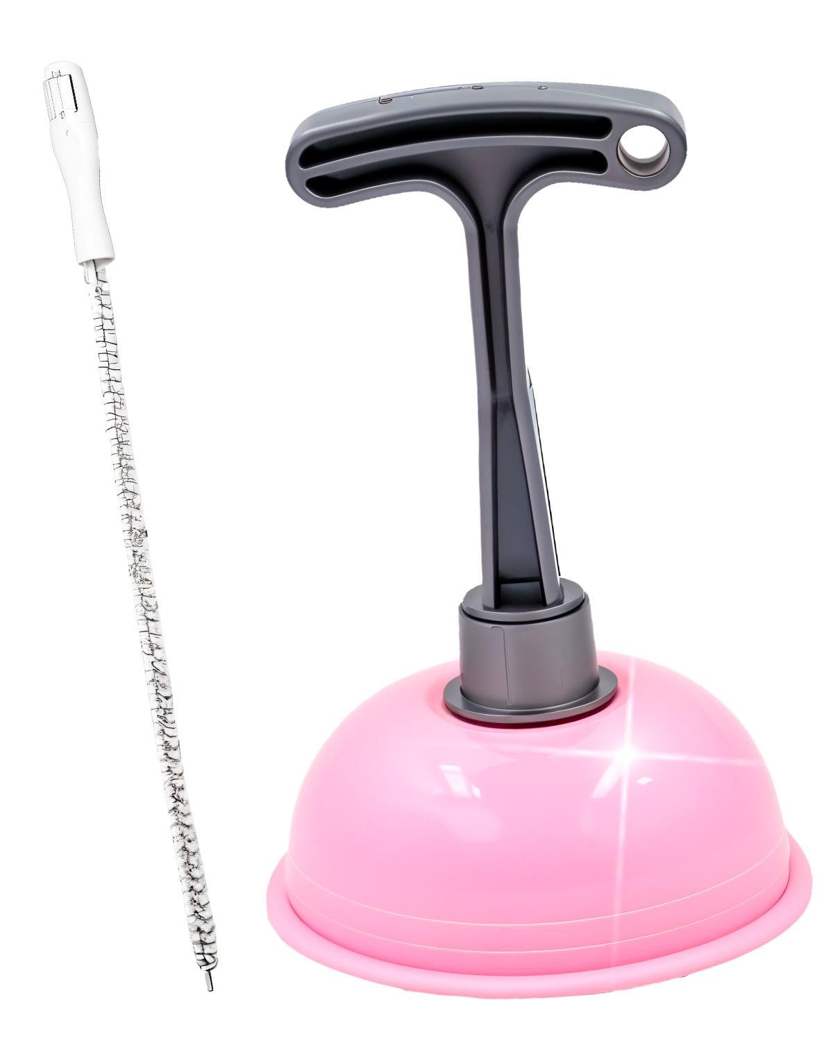 Комплект для прочистки труб BRS вантуз для унитаза вакуумный/щетка Pink (554172423) Комплект для прочистки труб BRS вантуз для унитаза вакуумный/щетка Pink (554172423)