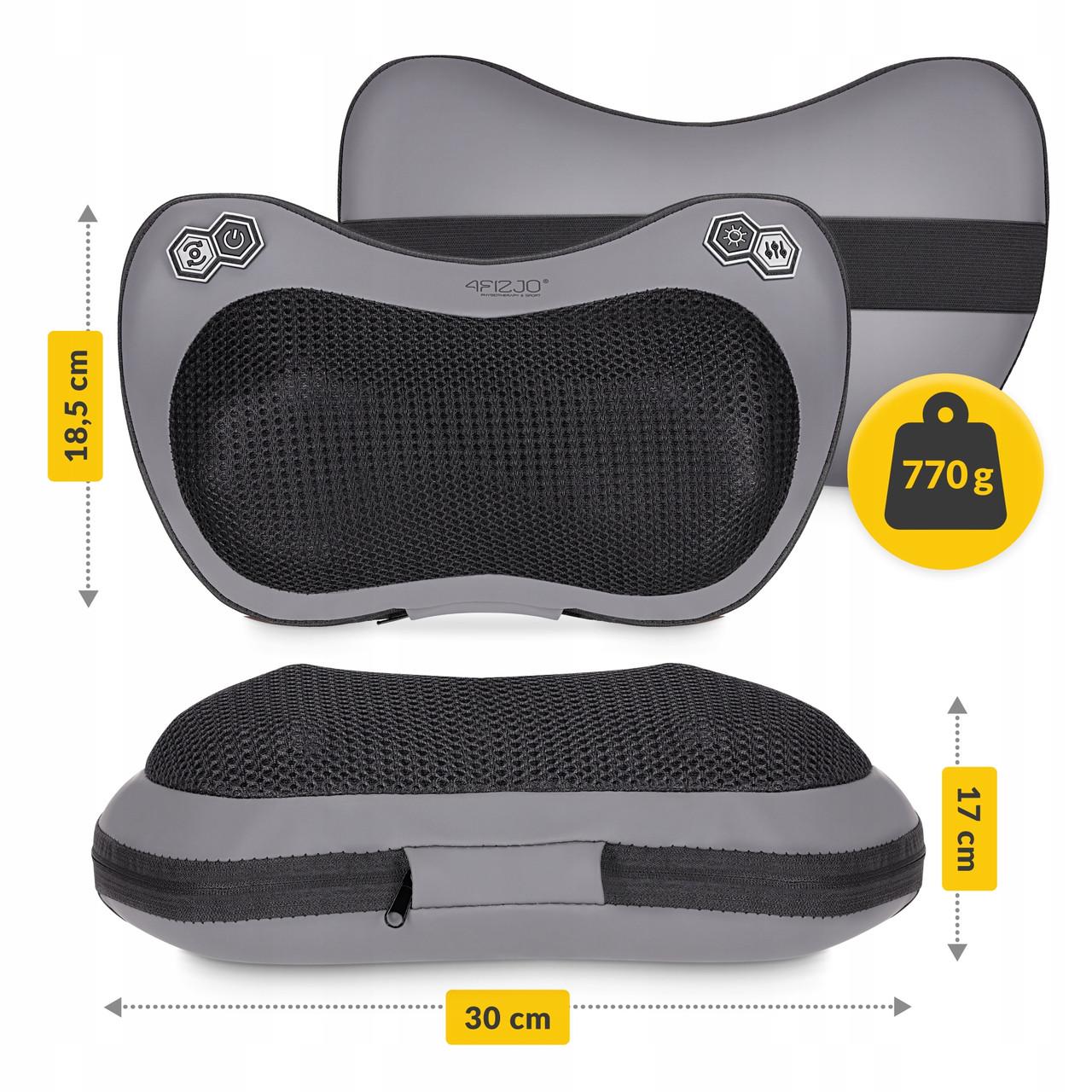 Подушка-масажер 4FIZJO Shiatsu Pro+ Black (P-5907739319159) - фото 5 Подушка-масажер 4FIZJO Shiatsu Pro+ Black (P-5907739319159) - фото 5