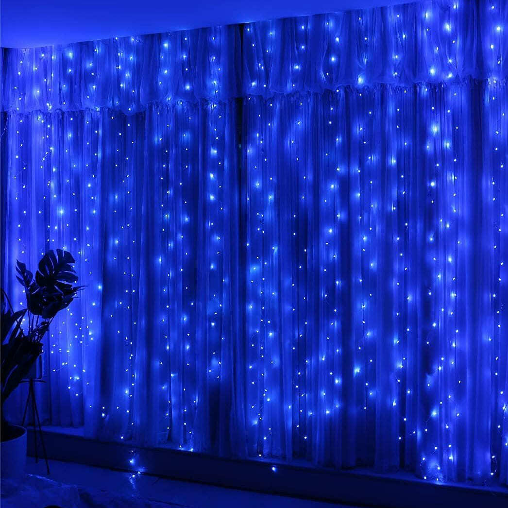 Гірлянда штора світлодіодна 2х2 м 160 LED Синій (29433492) - фото 2 Гірлянда штора світлодіодна 2х2 м 160 LED Синій (29433492) - фото 2