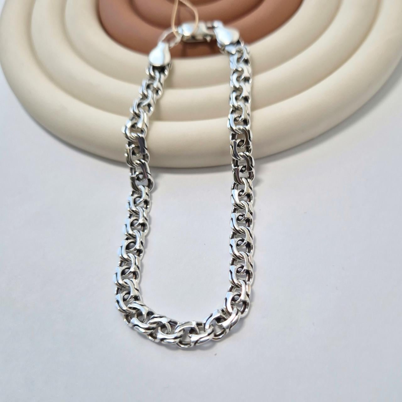 Браслет черненый Казацкий Бисмарк серебро 925 пробы 10,97 г 21 см (л14)