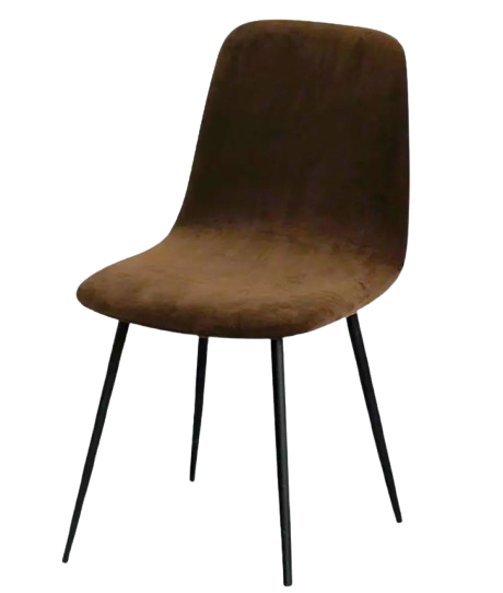 Чехол на стул скандинавский бархатный велюр Коричневый (24951726)