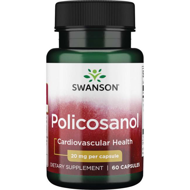 Комплекс для профилактики давления и кровообращения Swanson Policosanol 20 мг 60 Caps
