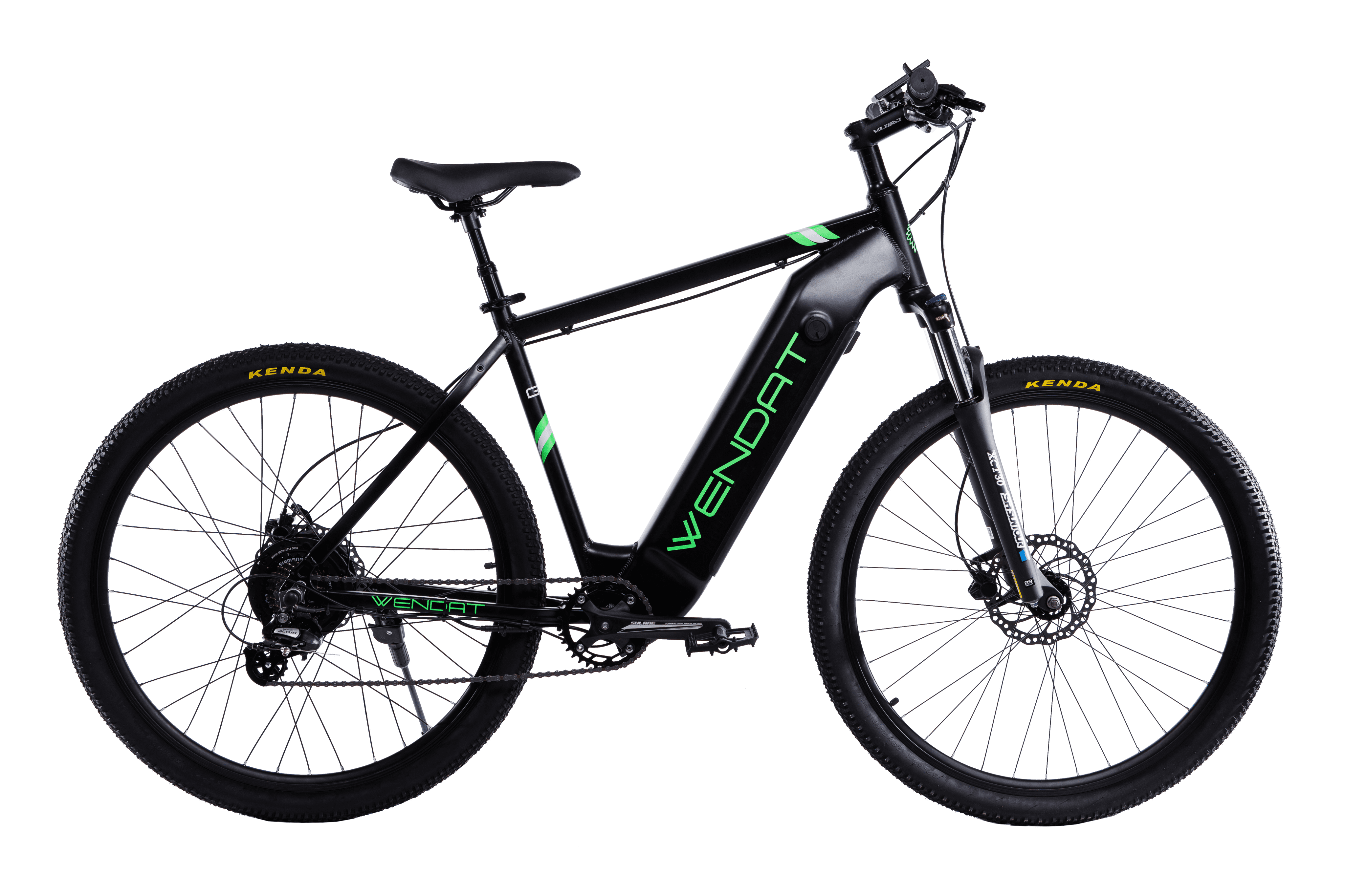 Электровелосипед WENDAT MTB со встроенной съемной батареей и гидравлические тормоза 29"/19" 36V/23Ah/500W Черно-зеленый (WENMTB-293623500-BLGR) Электровелосипед WENDAT MTB со встроенной съемной батареей и гидравлические тормоза 29"/19" 36V/23Ah/500W Черно-зеленый (WENMTB-293623500-BLGR)