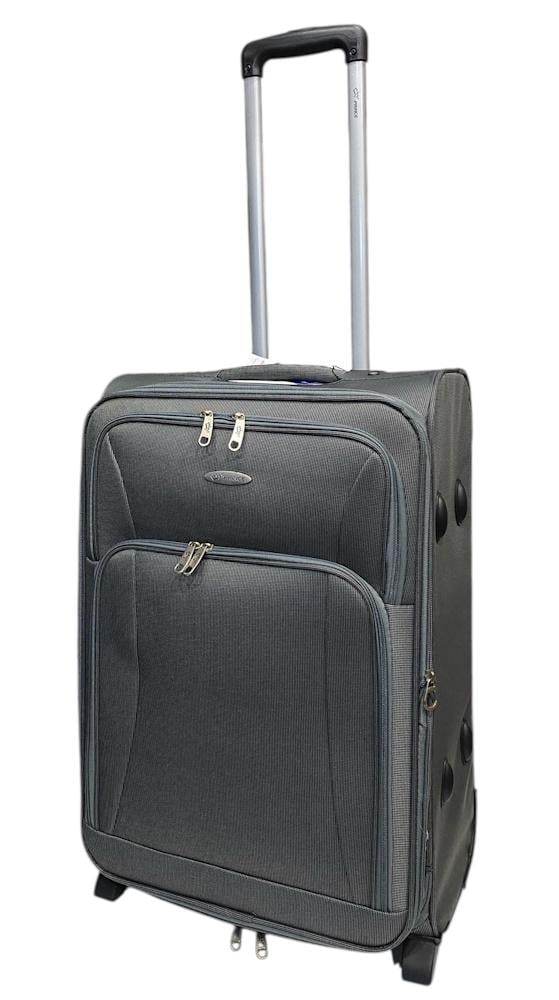 Чемодан Prince 6745 62 л с расширением на колесах 62х42х28 см Серый