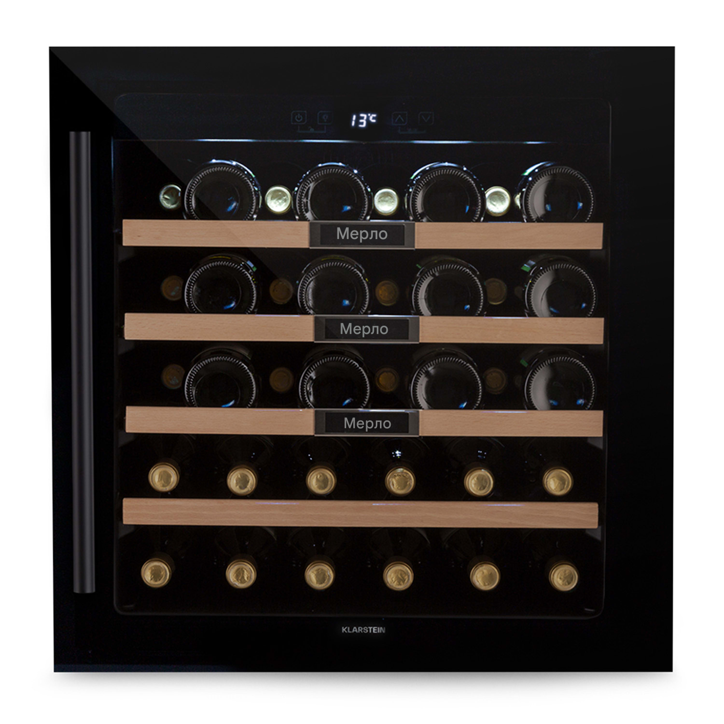 Винный холодильник под застройку KLARSTEIN Vinsider 36 Built-In Uno Onyx 36 бутылок 92 л (10041286)