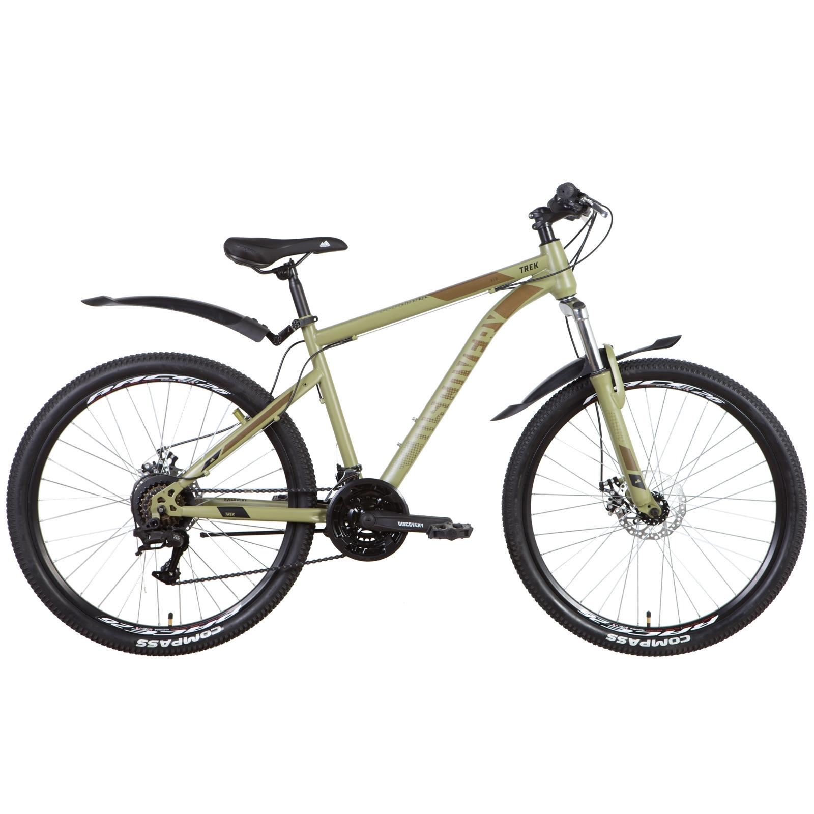 Велосипед Discovery Trek AM DD 2022 26" 13" Хаки (372013)