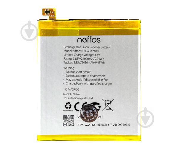 Батарея Tp-Link Neffos NBL-40A2400 Neffos Y5s (TP804A, TP804C) 2400 мА*ч Батарея Tp-Link Neffos NBL-40A2400 Neffos Y5s (TP804A, TP804C) 2400 мА*ч