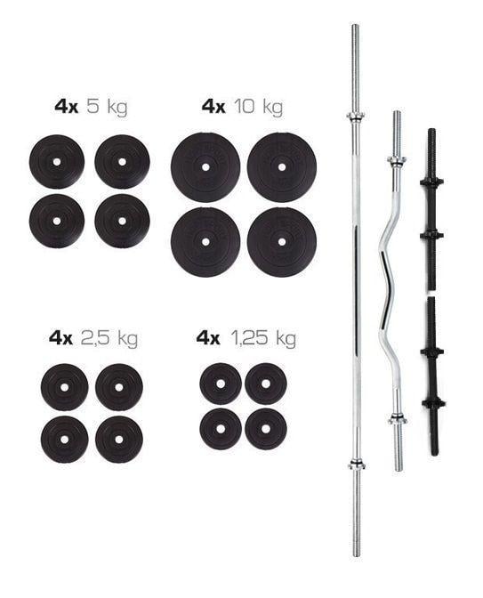 Набір штанга та гантелі 91 кг (2616419096) - фото 4