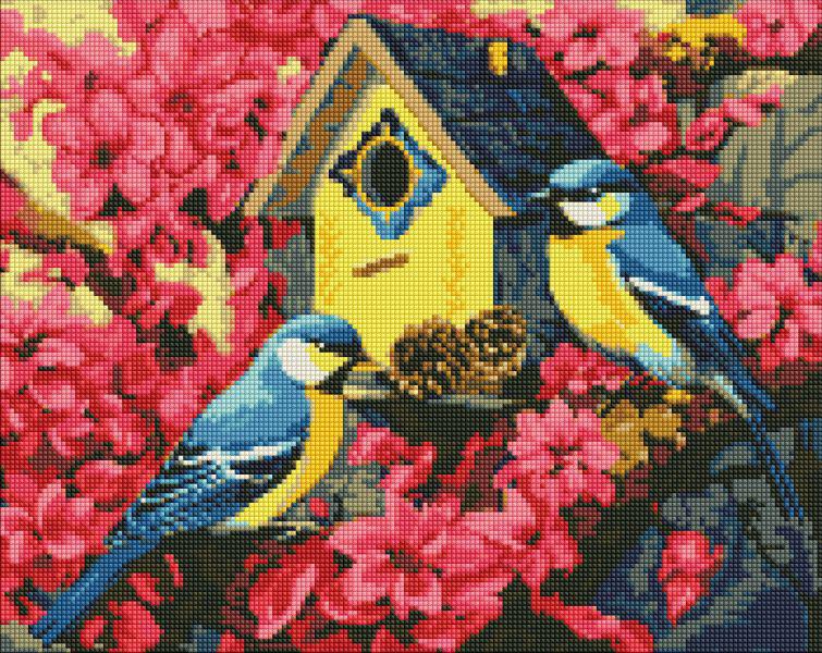 Алмазная мозаика Идейка Уютный скворечник 40x50 см (Id-AMO7847)