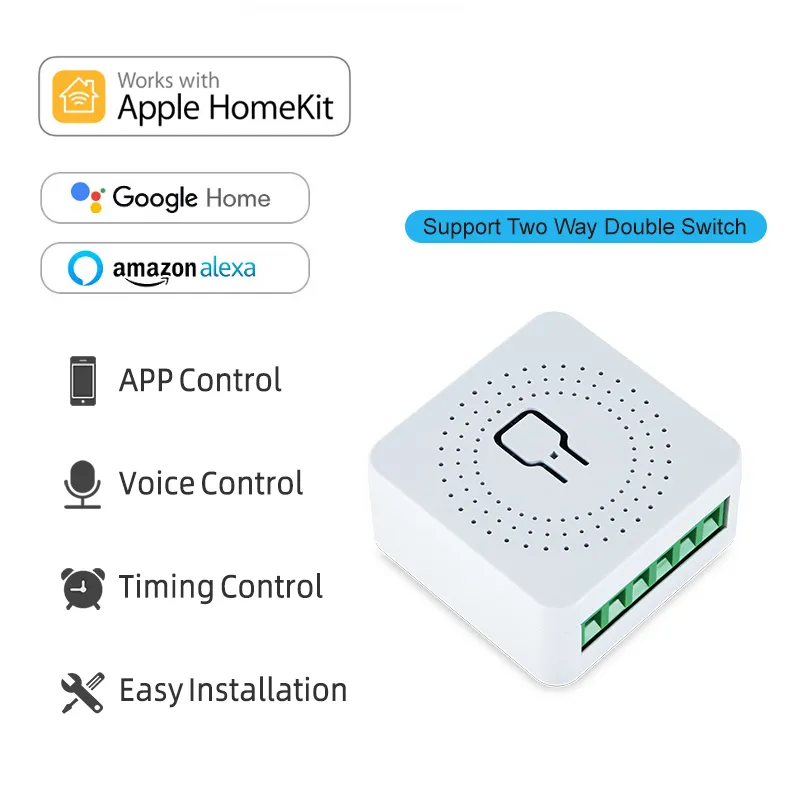 Реле умное Wi-Fi mini switch Homekit 16 A (325gg) - фото 4