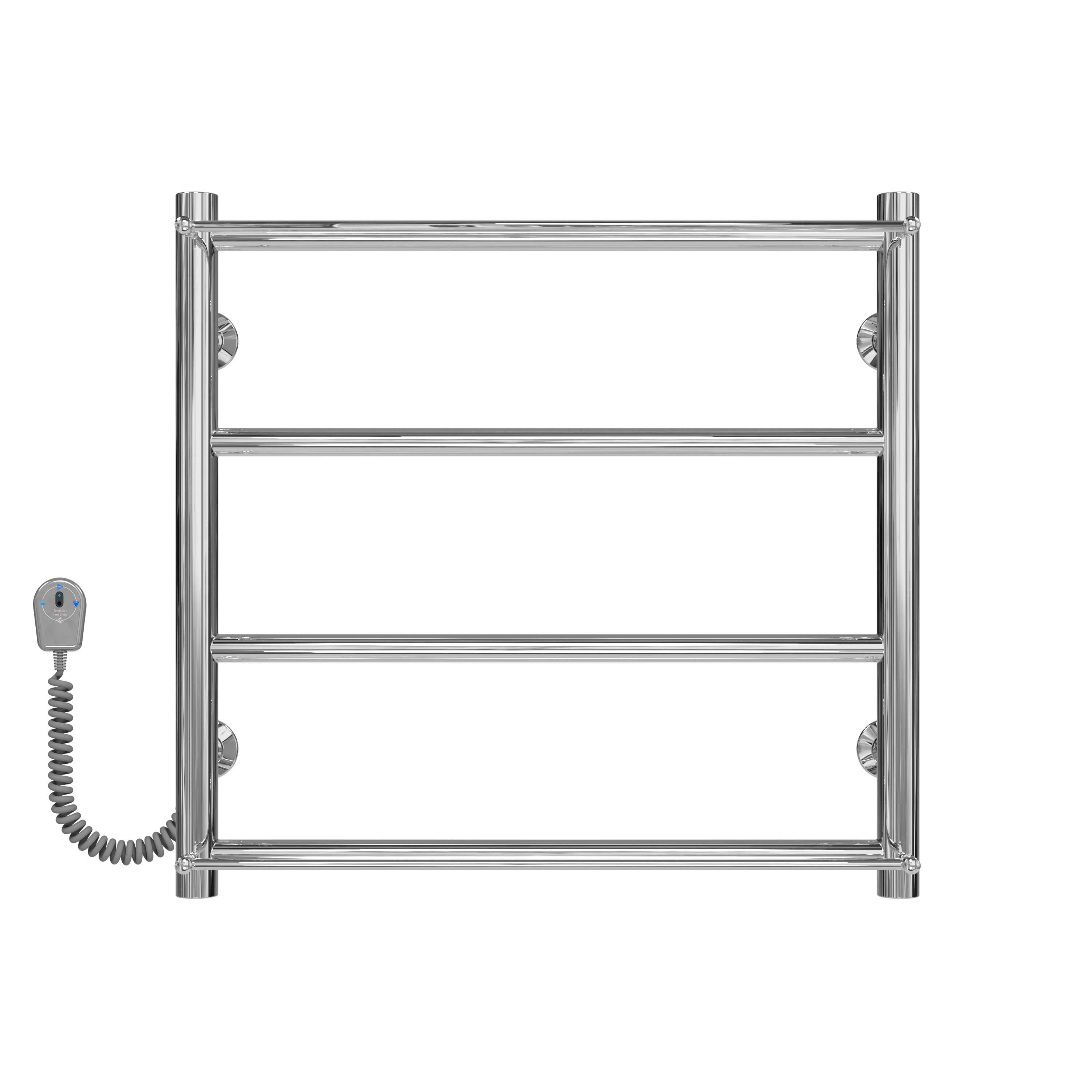 Полотенцесушитель электрический Deffi Ladder П4 EF16 левое подключение нержавеющая сталь 400х500 мм Хром (C.LK.50.40.4.E.C.L.5)
