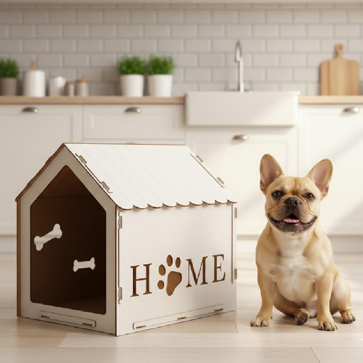 Будиночок для собаки з дерев'яний 36х48х30 см (25105765)