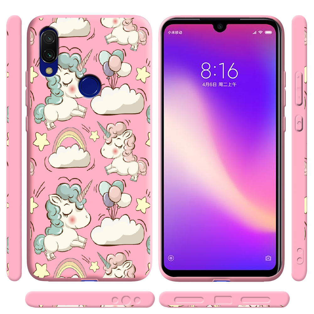 Чохол Boxface Xiaomi Redmi 7 Unicorns Рожевий силікон (36506-cc2-37062) - фото 2