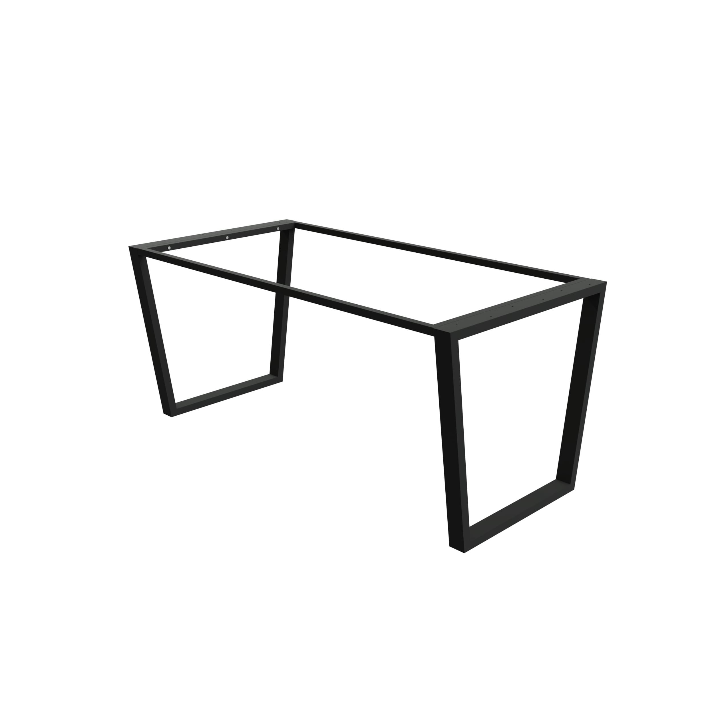 Каркас для стола Lofty Company Трапеция Серия 33 металлический ширина 1600х800х600 мм Черный
