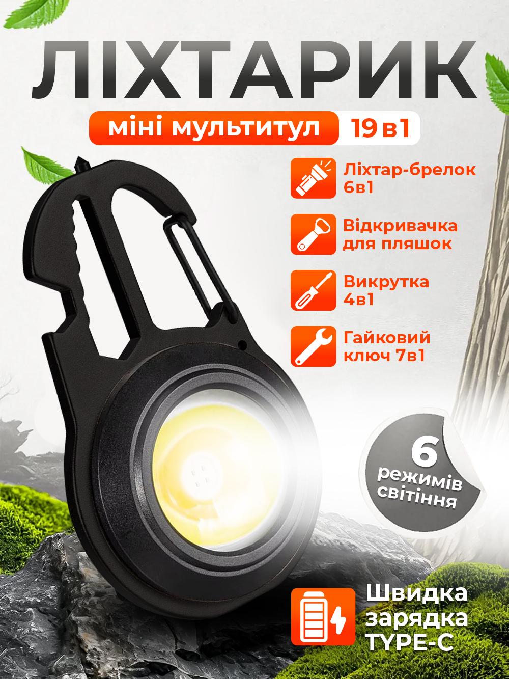 Фонарик-брелок Andowl Q-D910 карманный 19в1 отвертка/гаечный ключ 24 светодиода желтый белый красный свет 670 люменов (64c5c92c) - фото 2 Фонарик-брелок Andowl Q-D910 карманный 19в1 отвертка/гаечный ключ 24 светодиода желтый белый красный свет 670 люменов (64c5c92c) - фото 2