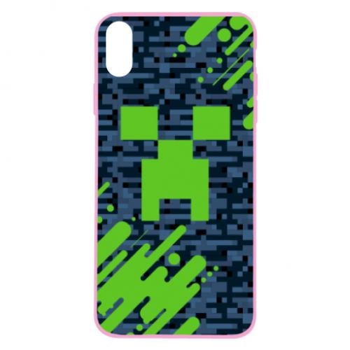 Чехол для iPhone X/Xs Minecraft Creeper
