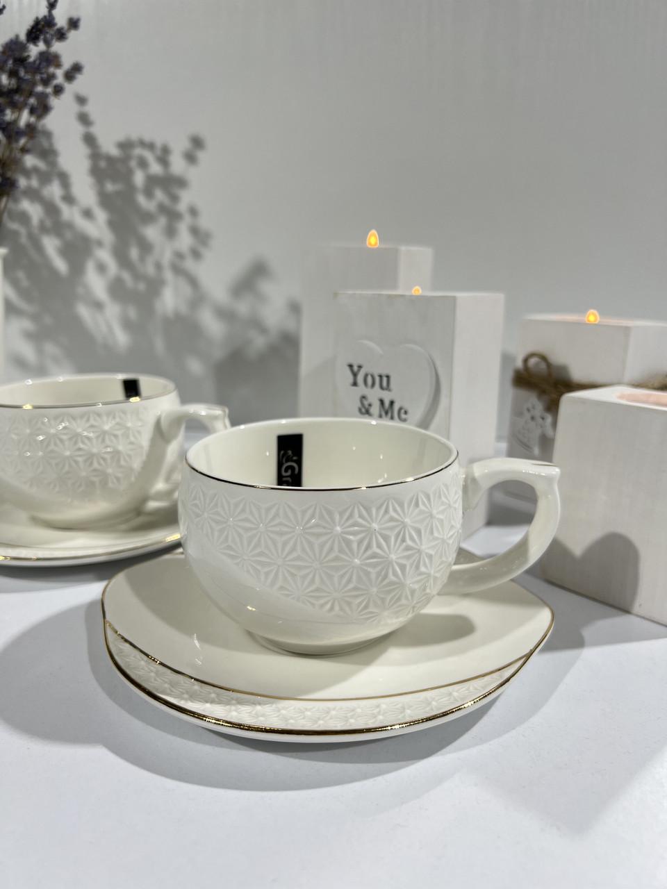 Чашка порцелянова Interos Снігова Королева з блюдцем 240 мл Білий (508610-А) - фото 5 Чашка порцелянова Interos Снігова Королева з блюдцем 240 мл Білий (508610-А) - фото 5