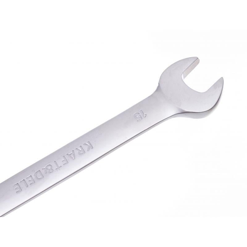 Набір ключів ріжкових накидних з тріскачкою Kraft&Dele KD11304 8-19 мм 12 шт. - фото 5 Набір ключів ріжкових накидних з тріскачкою Kraft&Dele KD11304 8-19 мм 12 шт. - фото 5