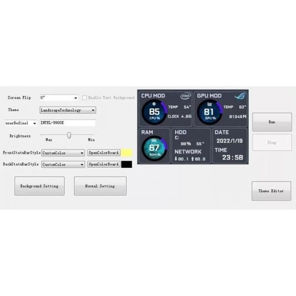 Вторичный USB дисплей 3,5'' для мониторинга ресурсов ПК (15388) - фото 5