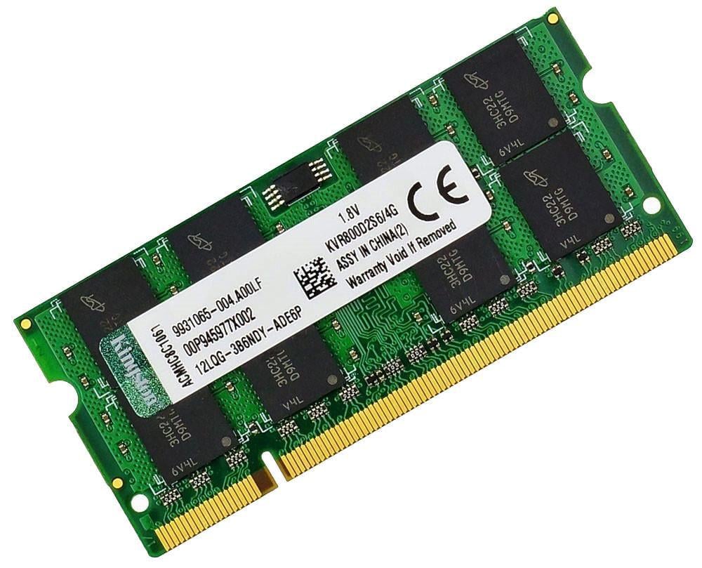 Оперативна пам'ять Kingston SODIMM DDR2 4GB 800MHz, PC2-6400 (KVR800D2S6/4G) Оперативна пам'ять Kingston SODIMM DDR2 4GB 800MHz, PC2-6400 (KVR800D2S6/4G)
