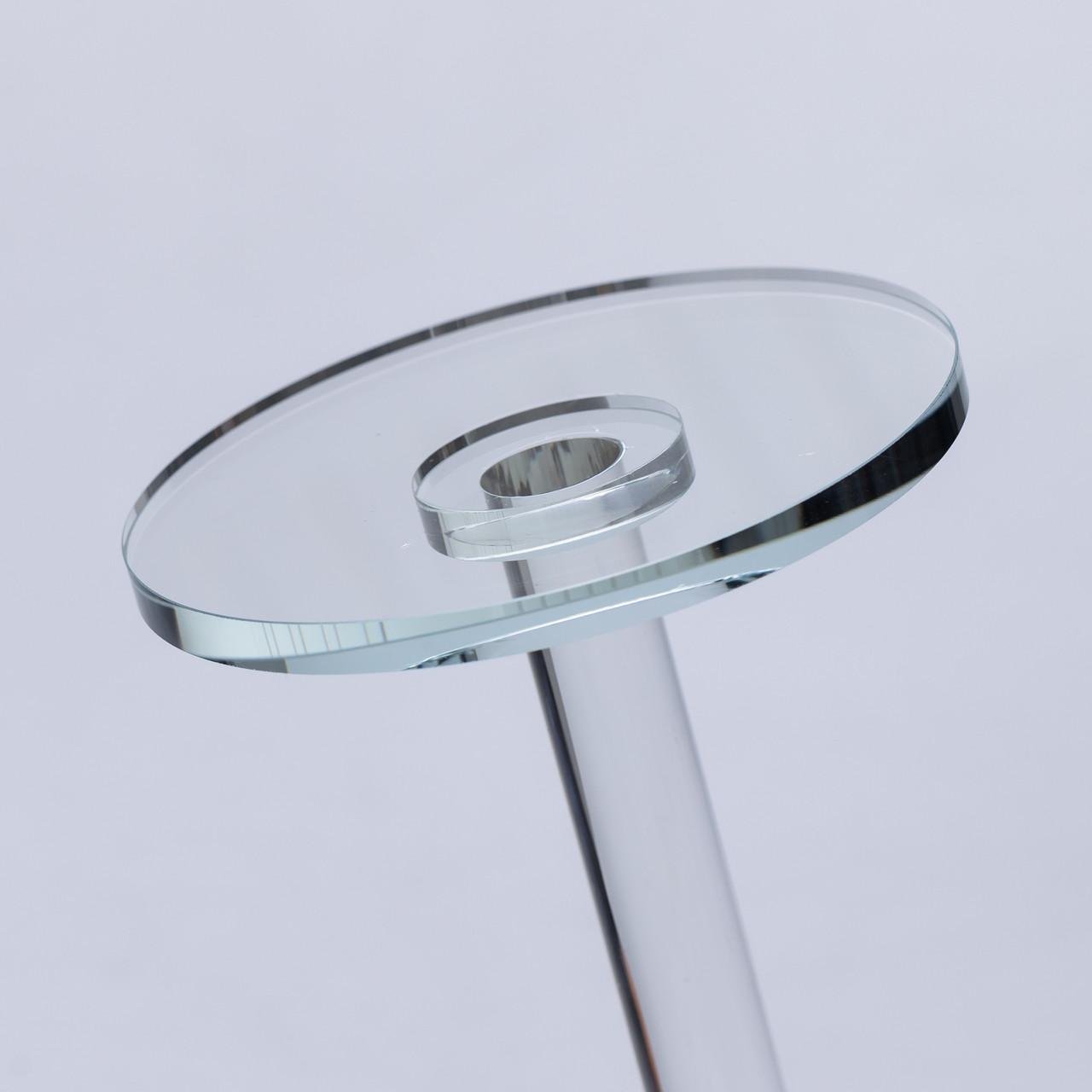 Тортівниця скляна HP-4-88M на високій ніжці кругла підставка для торта/капкейків 30x60 см (6951) - фото 5 Тортівниця скляна HP-4-88M на високій ніжці кругла підставка для торта/капкейків 30x60 см (6951) - фото 5