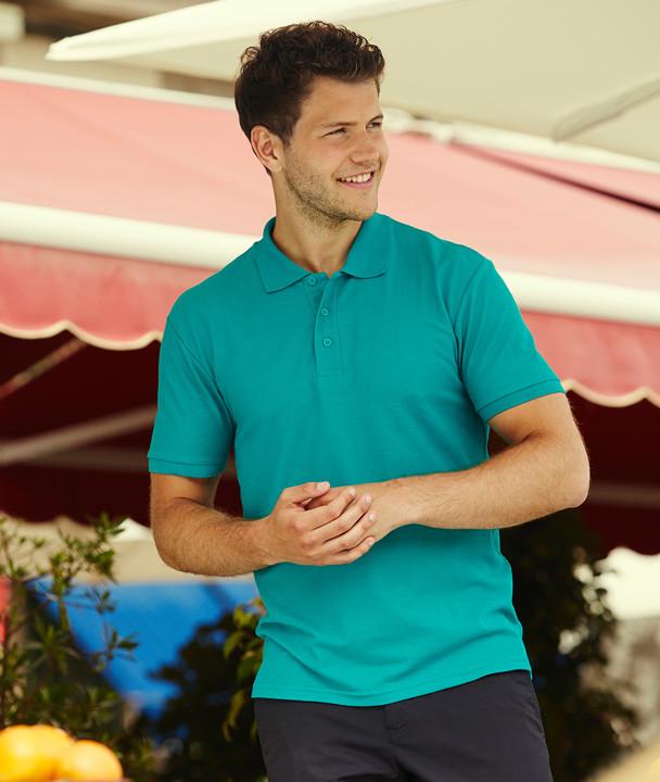 Поло чоловіча Fruit of the Loom 63-402 65/35 S Червоний (63-402-40-S) - фото 3 Поло чоловіча Fruit of the Loom 63-402 65/35 S Червоний (63-402-40-S) - фото 3