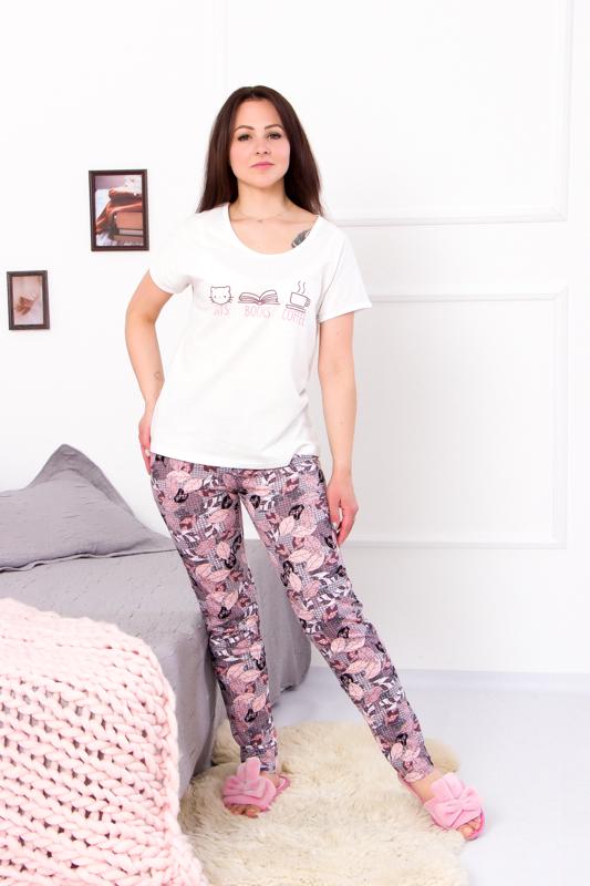 Пижама женская Носи свое со штанами Листья р. 46 (8070-002-33-v9)