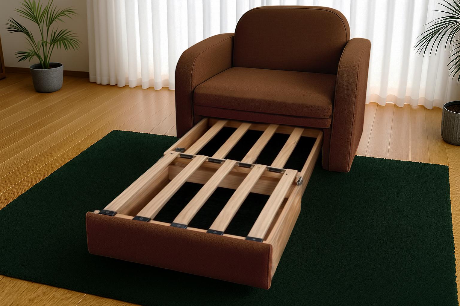 Диван-крісло м'який розкладний Tobi Sho Дрім рогожка Bahama 1140х850х830 мм 45/Коричневий - фото 3 Диван-крісло м'який розкладний Tobi Sho Дрім рогожка Bahama 1140х850х830 мм 45/Коричневий - фото 3