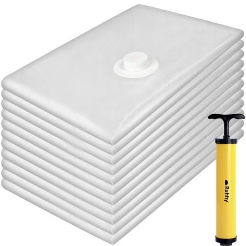 Набор вакуумных пакетов Ruhhy с насосом многоразовые 50х70 см 10 шт. (21946)